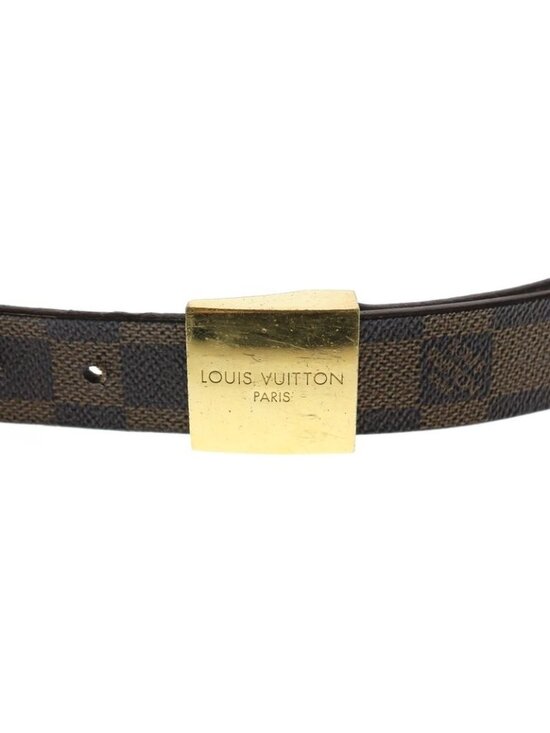 Louis Vuitton Damier Sainteur Carre Belt Brown Gold M6802